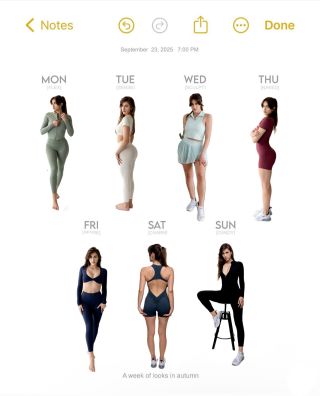 🍁7 днів - 7 образів🍂 Осінь - час експериментувати з луками, щоб почуватися комфортно і стильно як у залі, так і в...